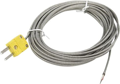 FTARW03 5m high Temperature Resistance Metal screening Cable Wire Head Plug Connection thermocouple Temperature Sensor(K) in Saudi Arabia