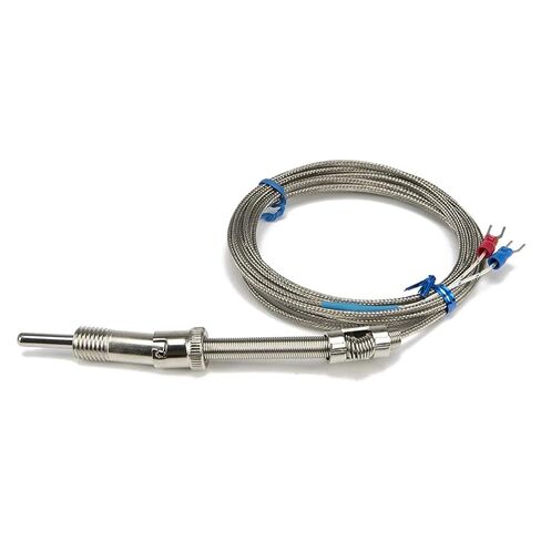 FTARS01 K E J Type 3 metres Metal Braided Cable M12 Pressure Spring 32mm Sleeve Length thermocouple Temperature Sensor WRNT WRET(E M12x1.5) in Saudi Arabia