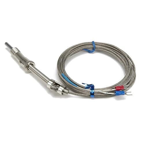 FTARS01 K E J Type 3 metres Metal Braided Cable M12 Pressure Spring 32mm Sleeve Length thermocouple Temperature Sensor WRNT WRET(E M12x1.5) in Saudi Arabia