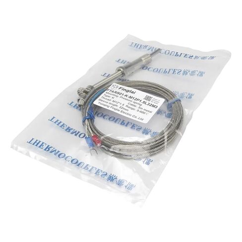 FTARS01 K E J Type 3 metres Metal Braided Cable M12 Pressure Spring 32mm Sleeve Length thermocouple Temperature Sensor WRNT WRET(E M12x1.5) in Saudi Arabia