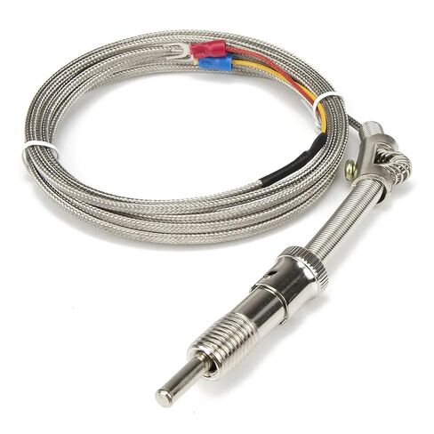 FTARS01 K E J Type 3 metres Metal Braided Cable M12 Pressure Spring 32mm Sleeve Length thermocouple Temperature Sensor WRNT WRET(E M12x1.5) in Saudi Arabia