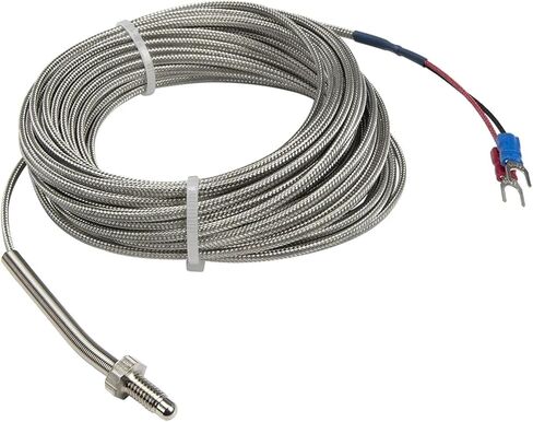 FTARB02 K Type M6 Bolt Head Spring Protected 10m high Temperature Metal screening Cable Screw thermocouple Temperature Sensor(K) in Saudi Arabia