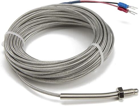 FTARB02 K Type M6 Bolt Head Spring Protected 10m high Temperature Metal screening Cable Screw thermocouple Temperature Sensor(K) in Saudi Arabia