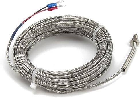 FTARB02 K Type M6 Bolt Head Spring Protected 10m high Temperature Metal screening Cable Screw thermocouple Temperature Sensor(K) in Saudi Arabia