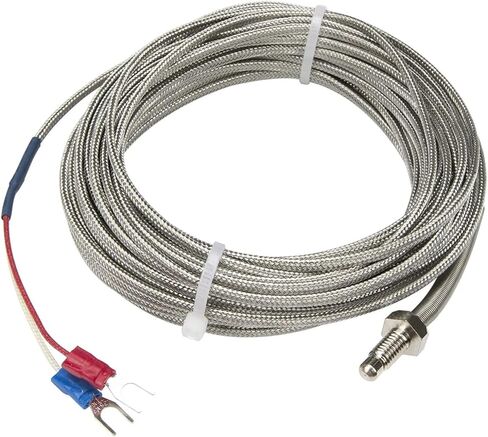FTARB02 K Type M6 Bolt Head Spring Protected 10m high Temperature Metal screening Cable Screw thermocouple Temperature Sensor(K) in Saudi Arabia
