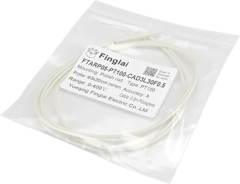 FTARP05 PT100 0.5m fibreglass Braided Cable 3 * 30mm ceram Polish Rod Probe RTD Temperature Sensor(A Grade) in Saudi Arabia