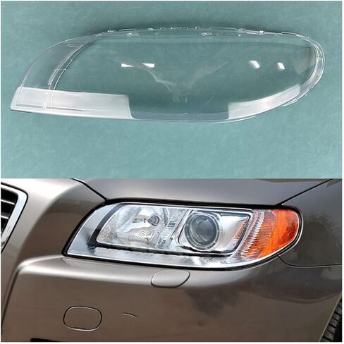 Compatible For Volvo S80 S80L 2009-2015 Headlamp Housing Transparent Mask Cover Headlight Shell Lens(Left) in Saudi Arabia