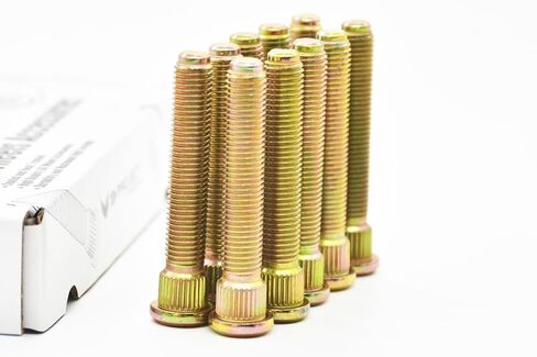 Project Innovation 71 مم إجمالي الطول طويل وممتد ومسامير عروة العجلة متوافقة مع كورولا m12x1.5x71 سنة 1980-2021 مجموعة واحدة 10 قطع، ذهبي in Saudi Arabia