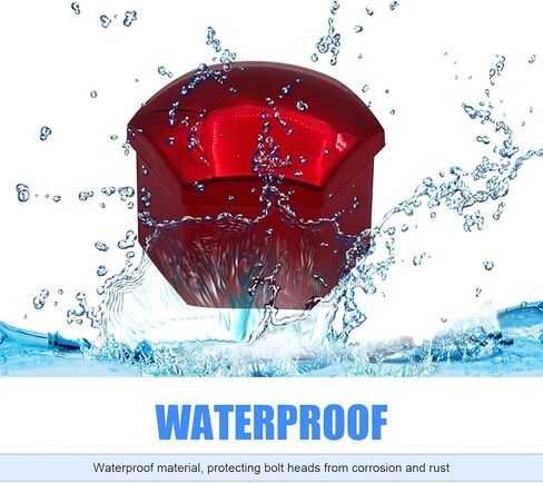 20 قطعة من غطاء صواميل العجلة، أغطية صواميل سداسية مقاومة للصدأ والغبار مع أداة إزالة، ملحقات خارجية بلاستيكية سميكة للسيارات، عالمية لمعظم السيارات والشاحنات وسيارات الدفع الرباعي (أحمر # 19 مم) in Kuwait