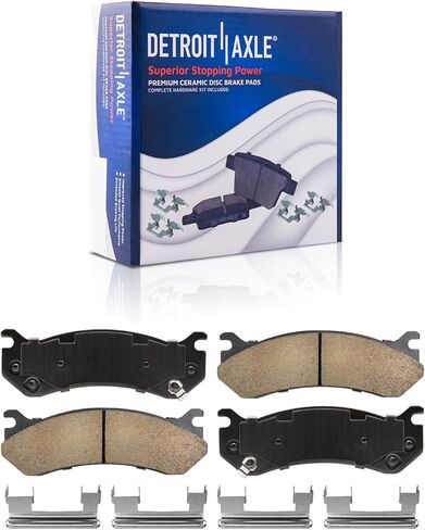 محور ديترويت - طقم فرامل أمامية لسيارة Chevy Express Silverado GMC Sierra Savana 1500 Cadillac Escalade ESV EXT Astro، وسادات فرامل قرصية دوارة مقاس 12 بوصة مع استبدال الأجهزة in Kuwait