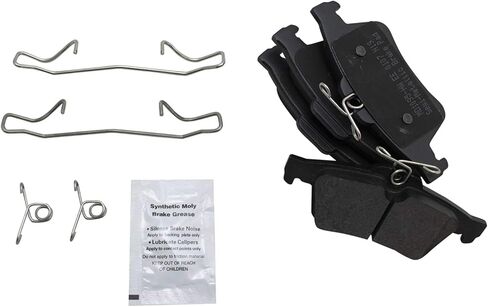TRQ Front and Rear Brake Pad and Rotor Set Semi Metallic Coated Drilled Slotted Compatible with 2012-2018 Ford Focus in Saudi Arabia