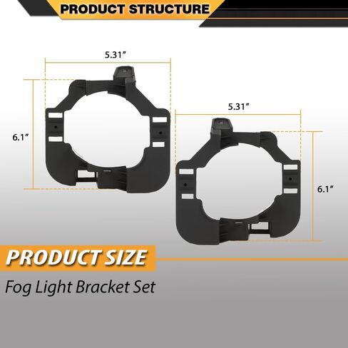Fog Light Bracket Set Compatible with Nissan Altima S/SE/Base/Hybrid/SL 2007-2009, Fit Nissan Altima 2008-2009 Driver and Passenger Side 26915JA00A in Saudi Arabia
