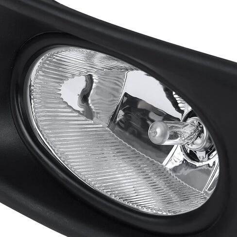 SPEC-D TUNING Clear Lens Fog Lights + H11 Bulbs + Switch Included Compatible with 2003-2005 Honda Accord 4Dr Sedan L+R Pair Assembly in Saudi Arabia