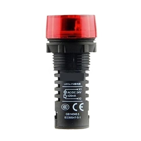 Buzzer LAY5s-FM red Warning Device AD16-22SM Strobe Sound and Light Buzzer(Lay5s-fmac.dc24vred) in Saudi Arabia