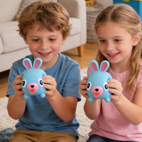 العاب تخفيف الضغط من تنفيس للكلاب، هدايا للكلاب، لعبة فيدجيت للصف الخارجي، لعبة تململ من اللاتكس مع لسان صراخ رائع، العاب صرير زرقاء للمراهقين والبالغين in Kuwait