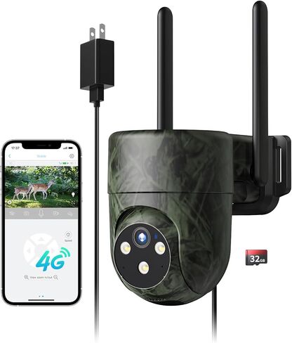 LIWAN Indoor Smart Security Camera, 2.4G Indoor WiFi Cameras for Pet Dog Cat, Motion Tracking, 24/7, 2-Way Talk, Phone APP, Cloud & SD Card Storage in Kuwait