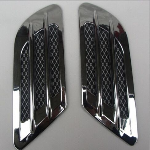 1pair Car Side Air Flow Fake Vent Hole Cover Mudguard Intake Grille Duct Decoration Auto Cool Sticky Exterior Decor in Saudi Arabia