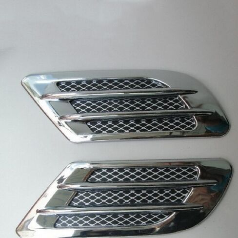 1pair Car Side Air Flow Fake Vent Hole Cover Mudguard Intake Grille Duct Decoration Auto Cool Sticky Exterior Decor in Saudi Arabia