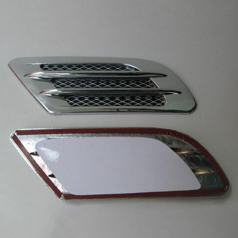1pair Car Side Air Flow Fake Vent Hole Cover Mudguard Intake Grille Duct Decoration Auto Cool Sticky Exterior Decor in Saudi Arabia