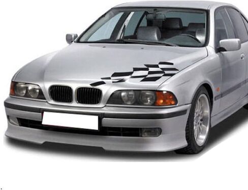 Front Bumper Lip Compatible with 1997-2000 BMW E39 5-Series, AC-S Style PU Black Front Lip Spoiler Splitter Air Dam Chin Diffuser Add On by IKON MOTORSPORTS, 1998 1999 in Saudi Arabia