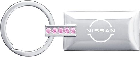 Au-TOMOTIVE GOLD Jeweled Rectangular Key Ring for Nissan in Saudi Arabia