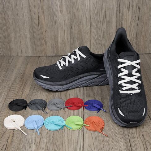 Endoto 2 Pairs Shoelaces for HOKA ONE ONE Flat Shoe Laces Replacement Running Sneakers Shoes Strings in Kuwait