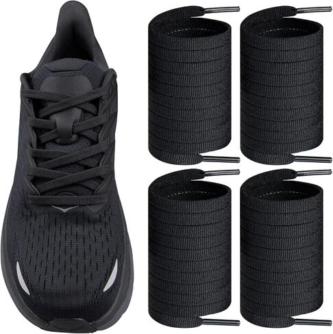 Endoto 2 Pairs Shoelaces for HOKA ONE ONE Flat Shoe Laces Replacement Running Sneakers Shoes Strings in Kuwait