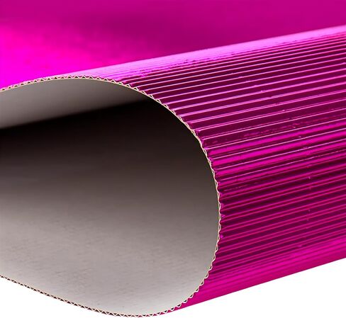10 أوراق من الورق المقوى المموج المعدني 8K متعدد الألوان للمشروعات الفنية الحرفية، لافتات DIY - 9.8 * 13.8 بوصة - ورق مضلع مضلع بألوان قوس قزح (أخضر، 9.8 × 13.8 بوصة - 8 ك) in Kuwait