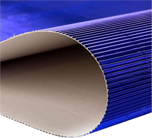 10 أوراق من الورق المقوى المموج المعدني 8K متعدد الألوان للمشروعات الفنية الحرفية، لافتات DIY - 9.8 * 13.8 بوصة - ورق مضلع مضلع بألوان قوس قزح (أخضر، 9.8 × 13.8 بوصة - 8 ك) in Kuwait