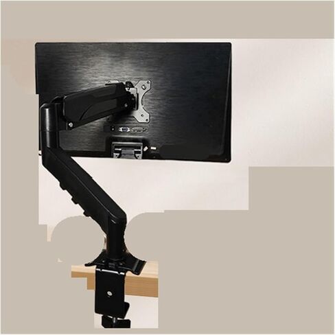 The monitor stand's hydraulic cantilever base can be raised, lowered, and rotated.(White) in Saudi Arabia