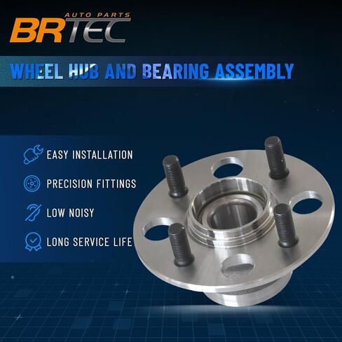512174 Rear Left and Right Wheel Hub and Bearing Assembly for Honda Civic 2001 2002 2003 2004 2005 4 Lug Non-ABS in Saudi Arabia