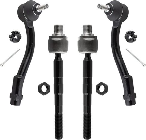 BOXI 4pcs Front Inner Outer Tie Rod Ends Fit for Kia Rio 2006-2011 / for Kia Rio5 2006-2011 - Sedan/Hatchback 4-Door 1.6L l4 | ES800350 ES800349 EV800352 in Saudi Arabia