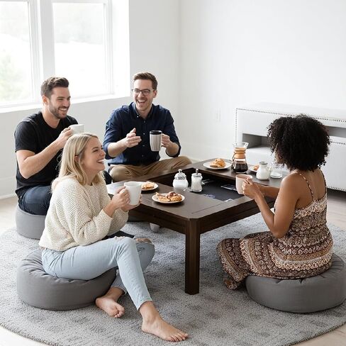 Solid Wood Board Game Coffee Table with Removable Top, 3-in-1 Gaming and Dining Table Includes Play Mat & Detachable Cup Holders, 48" L x 33" W (Black Walnut) in Saudi Arabia