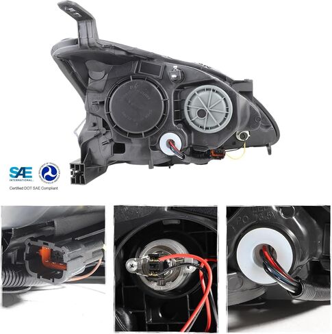 AKKON - يناسب 2013 2014 2015 Sentra LED DRL جهاز عرض أمامي أسود مدخن المصابيح الأمامية زوج اليسار + اليمين in Saudi Arabia