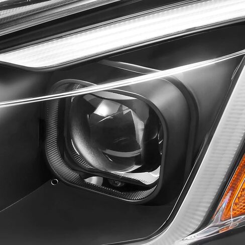 AKKON - يناسب 2013 2014 2015 Sentra LED DRL جهاز عرض أمامي أسود مدخن المصابيح الأمامية زوج اليسار + اليمين in Saudi Arabia