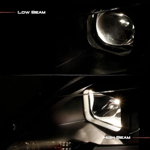 AKKON - يناسب 2013 2014 2015 Sentra LED DRL جهاز عرض أمامي أسود مدخن المصابيح الأمامية زوج اليسار + اليمين in Saudi Arabia