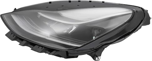 مجموعة المصابيح الأمامية LED مصفوفة متوافقة مع الجانب الأيسر + الأيمن للسائق والركاب، مصابيح أمامية بديلة مباشرة، سيارة مطابقة مثالية لـ 2021 2022 2023 Tesla Model 3/Y (يمين) in Kuwait