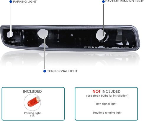 SPEC-D ضبط المصابيح الأمامية لجهاز العرض هالو LED بدخان أسود + مصابيح ممتصة للصدمات متوافقة مع 1999-2006 GMC Sierra 1500/2500/3500، مجموعة المصابيح الأمامية اليسرى + اليمنى in Saudi Arabia