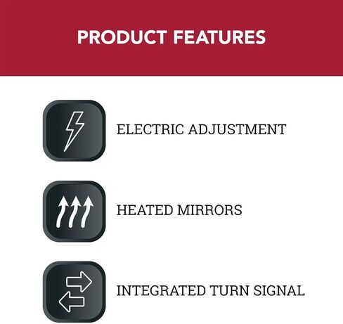 Trail Ridge Tow Mirror Power Heated Signal Clearance Chrome Pair for Ford SD in Kuwait