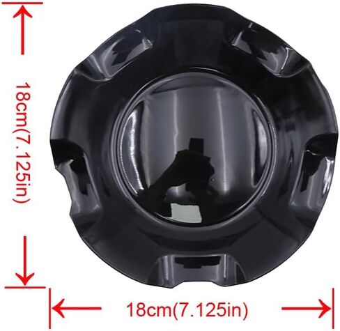 1PC 7.125" Custom Glossy Black Car Wheel Hub caps for Chevy Silverado Tahoe Avalanche Suburban 2007-2013 9597686 9595152, Fits 20" 5-Spoke Wheels in Saudi Arabia