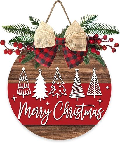 ترحيب عيد الميلاد جاك Skellington علامة الباب الأمامي، سالي عيد الميلاد هدية الخشب باب شماعات في الهواء الطلق ديكور الشرفة الخارجية، مضحك عطلة إكليل خشبي داخلي الجدار شنقا الديكور in Kuwait