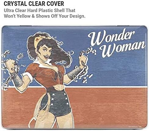 حافظة Skinit + غلاف متوافق مع جهاز MacBook Air 13in (2020) - تصميم Warner Bros Wonder Woman Bombshell المرخص رسميًا in Saudi Arabia
