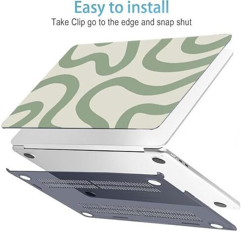 RuiHe.C Compatible with MacBook Air 15 inch Case Release 2025-2023 A3241 M4 A3114 M3 A2941 M2 with Retina Display & Touch ID, Plastic Hard Shell with Keyboard Cover-Color Painting in Saudi Arabia