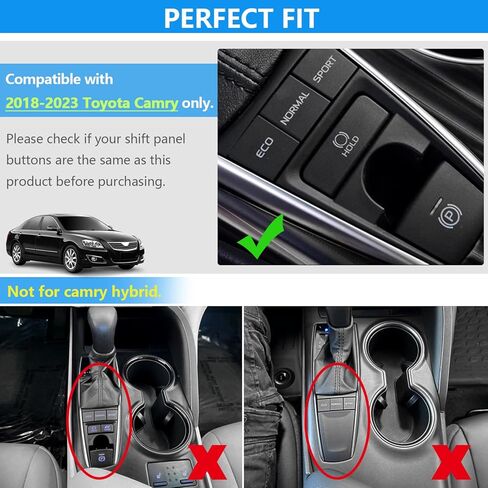5 قطع ملصق زر لوحة ناقل الحركة مناسب لـ Camry 2018-2023 سبائك الألومنيوم رقعة وحدة التحكم المركزية ملحقات الديكور - أحمر in Saudi Arabia