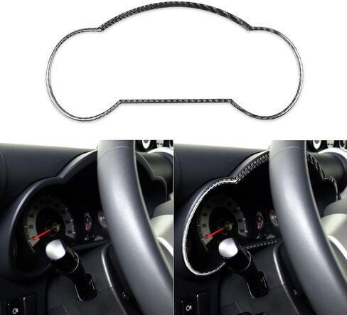Real Soft Black Carbon Fiber Car Center Console Automatic Gear Shift Transmission Panel Trim Sticker Auto Premium Interior Accessories Compatible with Toyota FJ Cruiser 2007-2021 in Saudi Arabia
