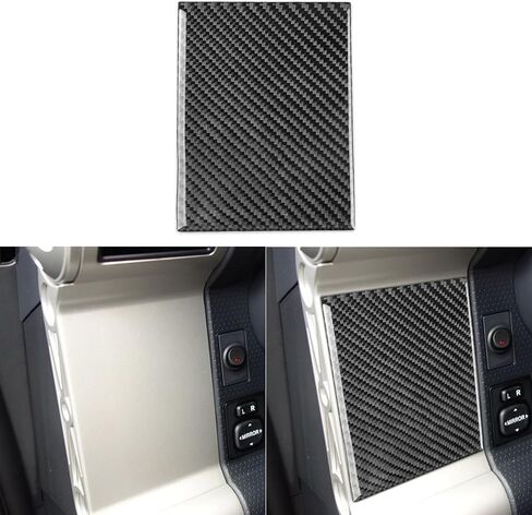 Real Soft Black Carbon Fiber Car Center Console Automatic Gear Shift Transmission Panel Trim Sticker Auto Premium Interior Accessories Compatible with Toyota FJ Cruiser 2007-2021 in Saudi Arabia