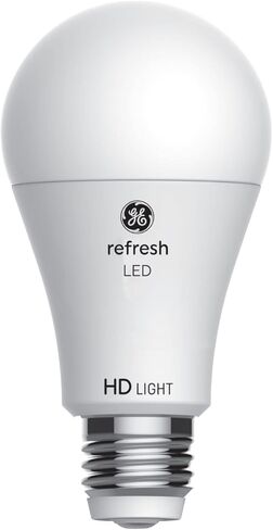 لمبات GE Refresh LED، 100 واط، ضوء النهار، A19 (عبوة من قطعتين) in Kuwait