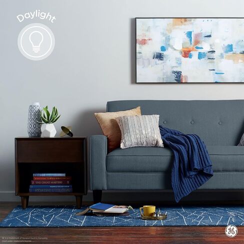 لمبات GE Refresh LED، 100 واط، ضوء النهار، A19 (عبوة من قطعتين) in Kuwait