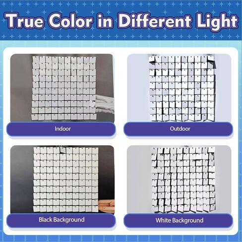 خلفية حائط لامعة باللون الذهبي الفاتح، 30 قطعة من لوحة خلفية لامعة مربعة من الترتر لأعياد الميلاد وحفلات الزفاف والذكرى السنوية والتخرج والخطوبة وحفلات استقبال المولود الجديد وديكور حفلات الديسكو in Kuwait