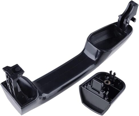 1 Pair Black Rear Outer Door Handle Plastic Compatible with Toyota Land Cruiser Prado J150 Series 2009-2015 2016 2017 2018 2019 2020 in Saudi Arabia